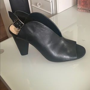 Black bootie heels